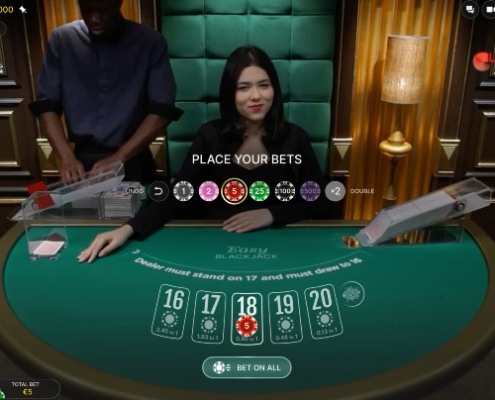 Easy Blackjack place bets