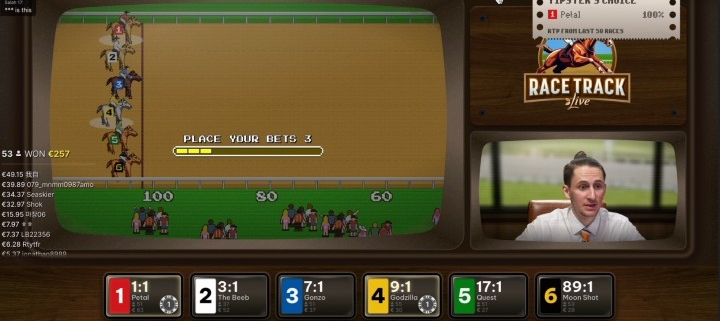 Evolution race track tipsters choice