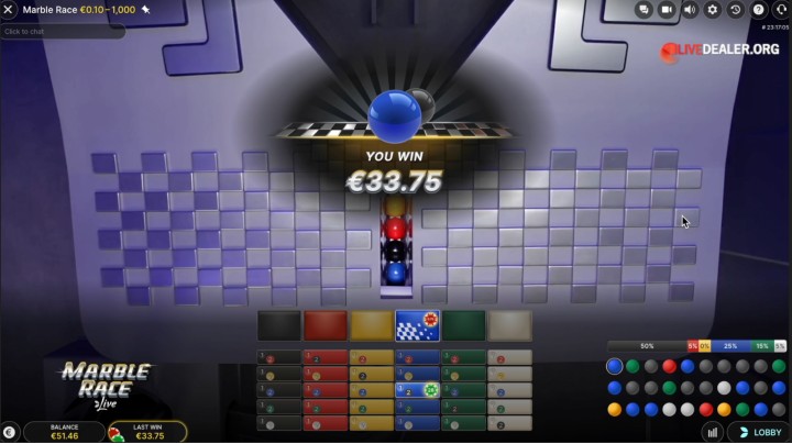 Marble Race compound win