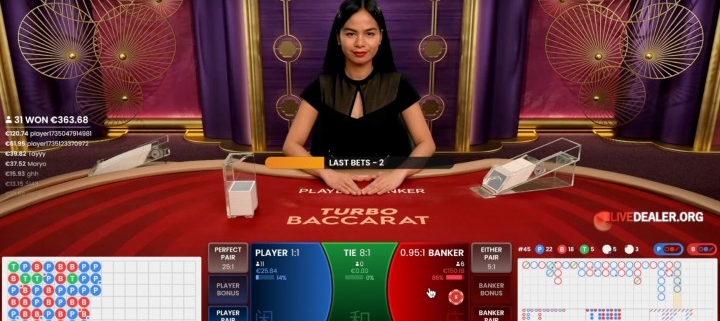 Turbo Baccarat regular