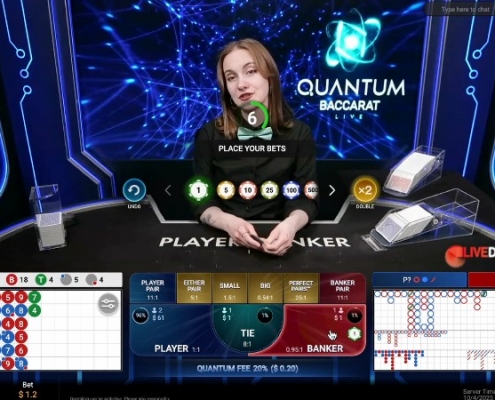 quantum baccarat place bets