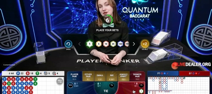 quantum baccarat place bets