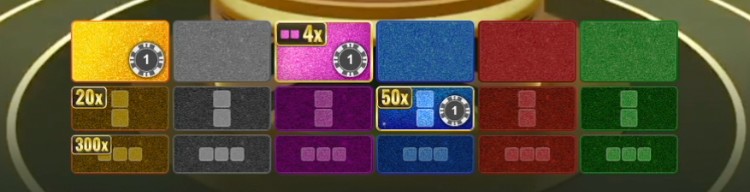 Super Color Game multipliers
