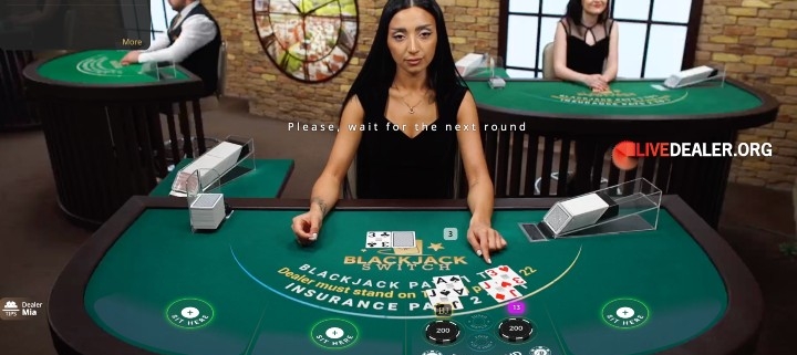 Creedroomz switch blackjack feature