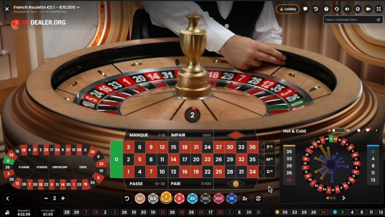 Pragmatic French Roulette spin