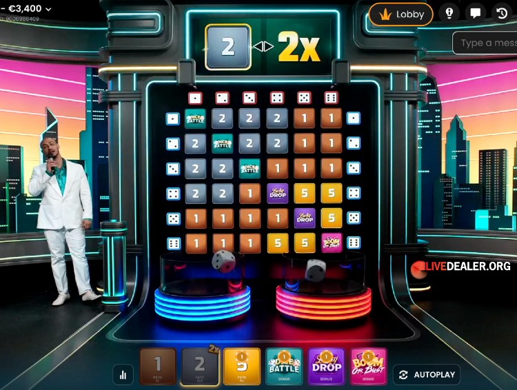 Dice City grid multipliers