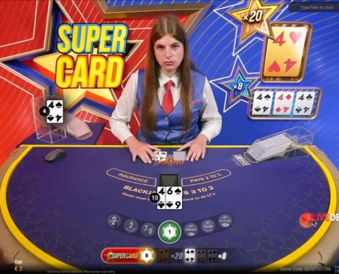 Super Card Blackjack super cards