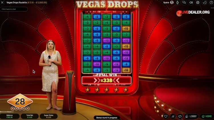 Vegas Drops bonus round