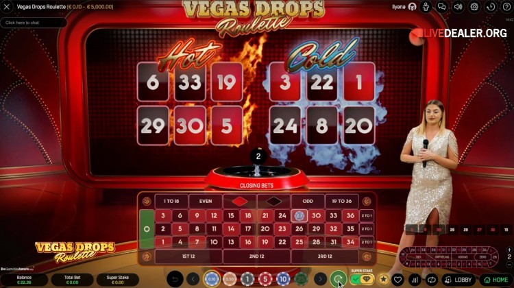 Vegas Drops Roulette
