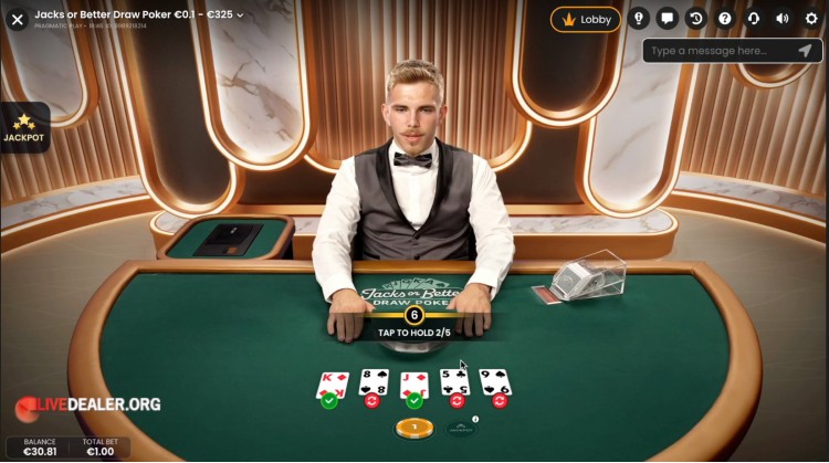 pragmatic jacks or better draw poker