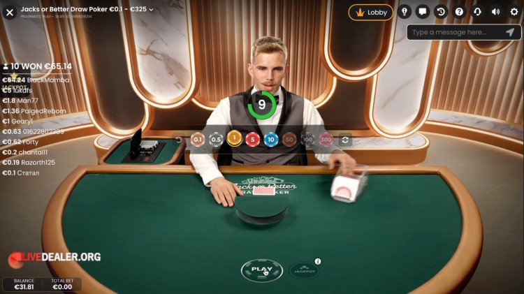 pragmatic jacks or better draw poker