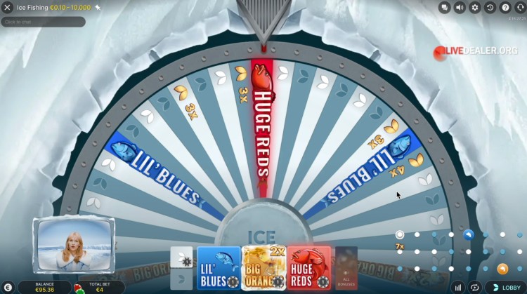 Ice Fishing स्पिन परिणाम