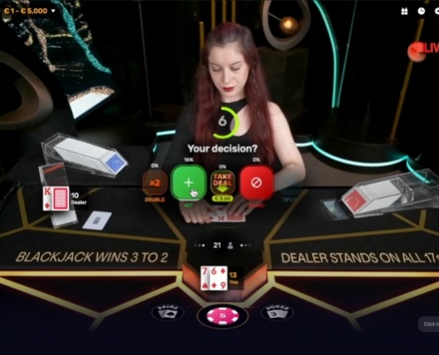 Iconic 21 Take Deal or Risk Blackjack