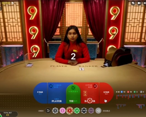 Always 9 baccarat place bets