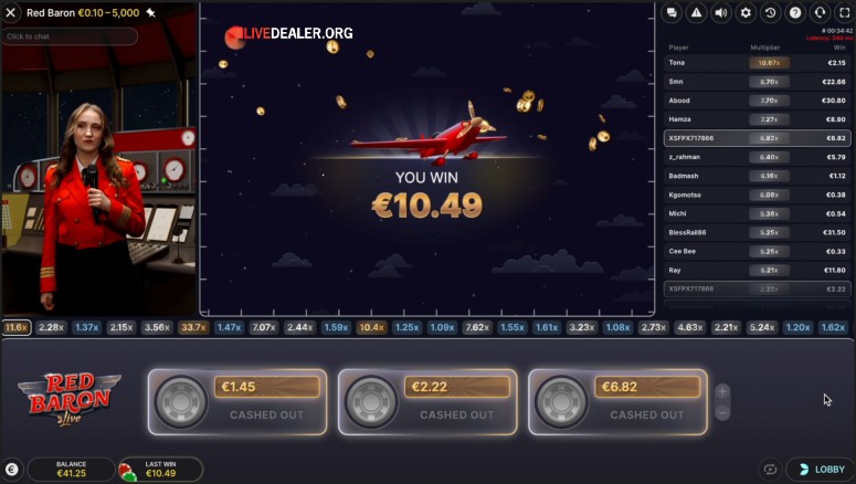 Red Barron win