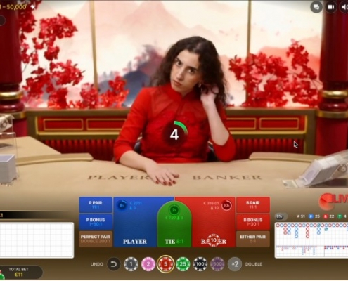 Insurance Baccarat place bets