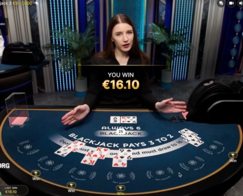 Always 6 Blackjack win
