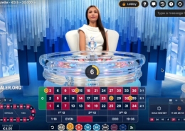 Crystal Roulette place bets