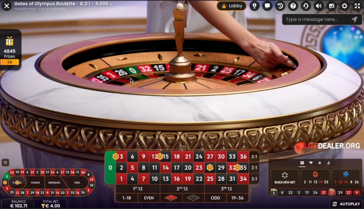Gates of Olympus Roulette spin