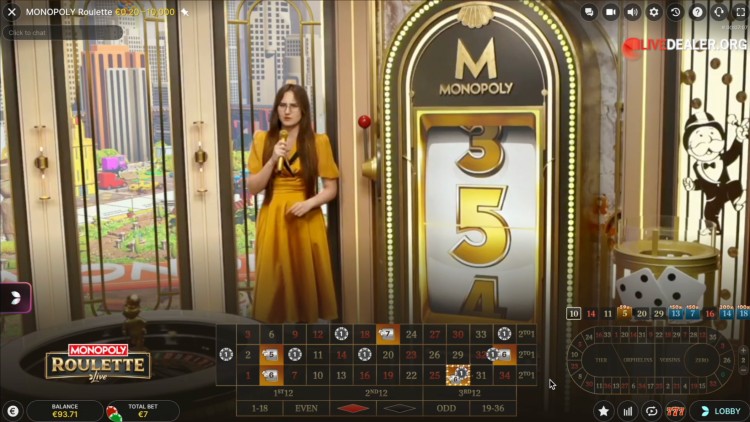 Monopoly Roulette MONOPOLY numbers