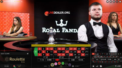 Royal Panda live roulette