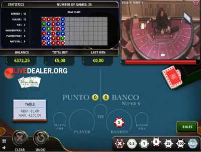 Lucky Live baccarat