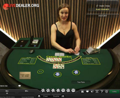 Playtech live dealer casino hold'em poker