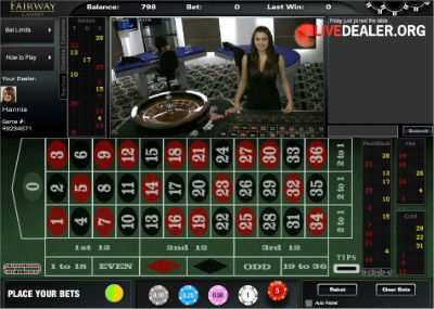 Fairway Casino live roulette