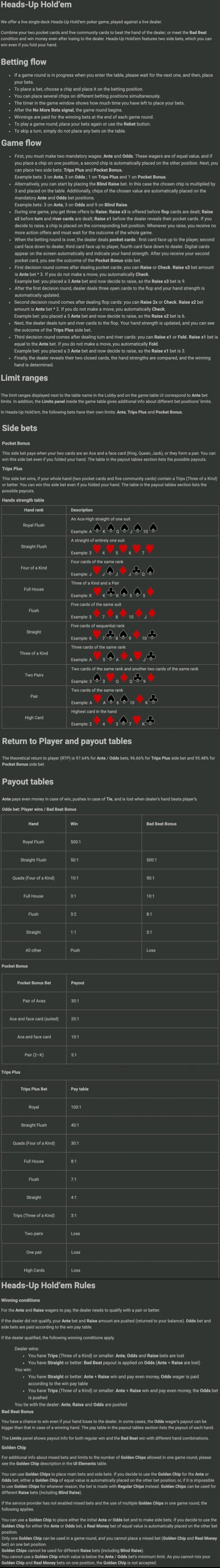 Holdem Poker Heads Up Rules Holdem Poker Heads Up Rules