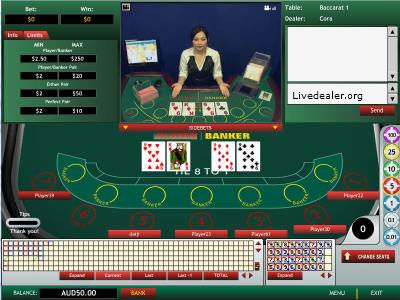 Playtech Asia Live Baccarat Standard