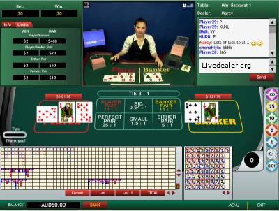 Playtech Asia Live Mini Baccarat