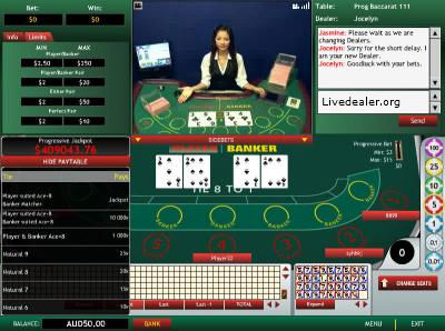 Playtech Asia Live Baccarat Lobby