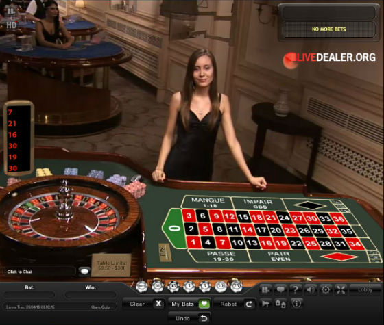 Playtech Euro studio live French roulette