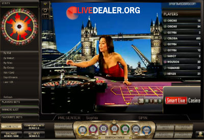 Smart Live Casino live roulette